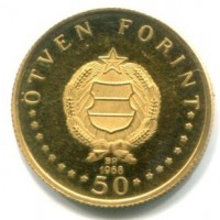 Ungheria: 50 fiorini 1968 "Semmelweis" (KM#583)