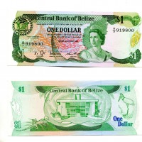 Belize: 1 dollaro 1986