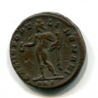 Massimiano Ercole (286-310 d.C.): follis "GENIO POPVLI ROMANI " zecca di Aquileia (RIC,VI#25B)