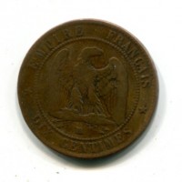 Francia, Napoleone III (1852-1870): 10 centesimi 1855