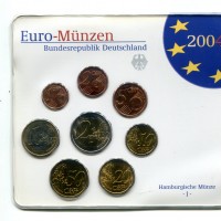 Germania 2004-J: serie euro, in confezione originale zecca