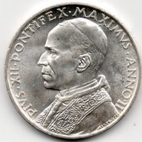 Vaticano, Pio XII (1939-1958): 5 lire 1940-II (Gigante#147)
