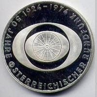 Austria, Repubblica: 50 scellini 1974 "Austrian Broadcasting" (KM#2922)
