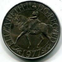 Gran Bretagna, Elisabetta II (1952-2022): 25 pence 1977 (KM#920)
