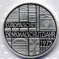 Germania, Rep. Federale (dal 1949): 5 marchi 1975-F (KM#142.1)
