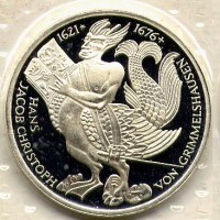 Germania, Rep. Federale (dal 1949): 5 marchi 1976-D "Grimmelshausen" (KM#144)
