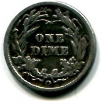 USA: 10 cent. 1898-O "Barber" 
