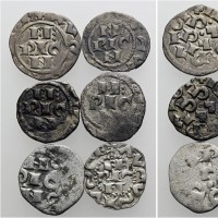 Pavia, Federico II (1220-1250): lotto di 6 denari tosati (MIR#841, CNI#17/22