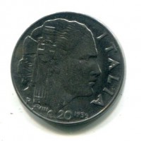 Vittorio Emanuele III (1900-1943): 20 cent. 1939-XVII "Impero" (Gigante#219), scarsamente magnetico