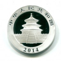 Cina: 10 yuan 2014 "Oncia-Panda"