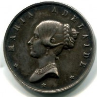 Vittorio Emanuele II (1849-1878): medaglia 1855 per la moglie "Maria Adelaide"