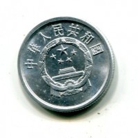 Cina: 2 fen 1976 (KM#2)
