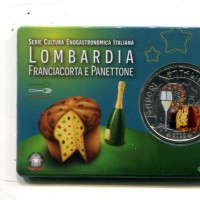 Italia 2022: 5 euro "Lombardia-Franciacorta e Panettone"