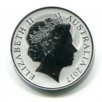 Australia, Elisabetta II (1952-2022): 1 dollaro 2017 "Kangaroo"