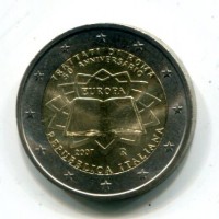 Italia 2007: 2 euro commemorativi "Trattati di Roma"