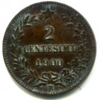 Umberto I (1878-1900): 2 cent.1900 (Gigante#57)