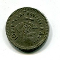 Francia, Parigi: gettone da 5 cent "La Compagnie Caille"