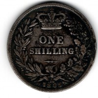 Gran Bretagna, Vittoria (1837-1901): scellino 1865 (Spink#3905)
