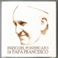 Vaticano 2013: 5 euro "Inizio del pontificato di Papa Francesco", tiratura di soli 7.000 pz. Richiestissimo