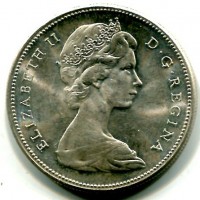 Canada, Elisabetta II (1952-2022): 1 dollaro 1967 "100° Anniversario del Canada" (KM#70)
