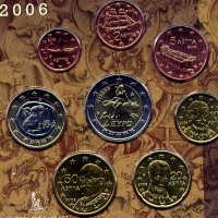 Grecia 2006: serie euro, in confezione originale zecca