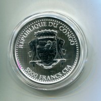 Congo: 5000 franchi 2017 oncia "Silverback-Gorilla"