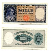 Repubblica: 1.000 lire 11/02/1949 "Italia" (Gigante,BI#54C)
