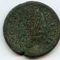 Tivoli, Pio VI (1775-1799): madonnina da 5 baiocchi 1799 (Muntoni#423)