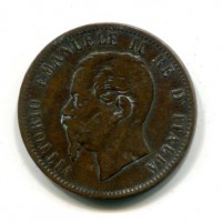 Vittorio Emanuele II (1861-1878): 10 cent. 1866-Na (Gigante#92)