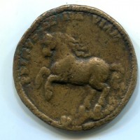 Napoli, Filippo II (1598-1621): medaglia 1618 "Petrus Gyron Vicerè". Opus: Giulio de Grazia. Diametro mm. 46. D/ Busto a destra. R/ Cavallo scalpitante a sinistra.