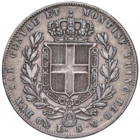 Carlo Alberto (1831-1849): 5 lire 1839-Ge (Gigante#69)