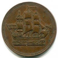 Canada, Prince Edward Island, Vittoria (1837-1901): token da 1/2 penny (1835) (Breton#997)
