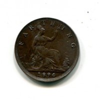 Gran Bretagna, Vittoria (1837-1901): farthing 1894 (Spink#3958)