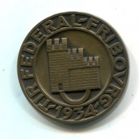 Svizzera, Friburgo: medaglia 1934 "Tiro Federale", opus Jordan (Richter#434a), opus Jordan, gr. 53,70