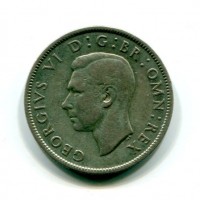 Gran Bretagna, Giorgio VI (1936-1952): 2 scellini 1942 (KM#855)