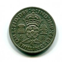 Gran Bretagna, Giorgio VI (1936-1952): 2 scellini 1942 (KM#855)