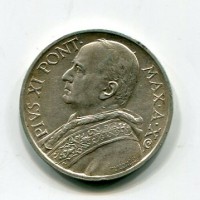 Vaticano, Pio XI (1929-1938): 5 lire 1931-X (Gigante#22)