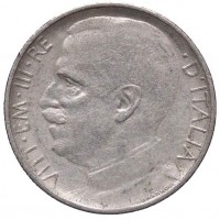 Vittorio Emanuele III (1900-1943): 50 cent. 1924-rigato "Leoni" (Gigante#169)
