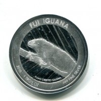 Fiji, Elisabetta II (1952-2022): 1 dollaro oncia 2016 "Iguana"