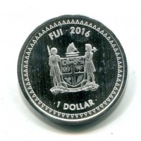 Fiji, Elisabetta II (1952-2022): 1 dollaro oncia 2016 "Iguana"