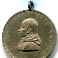 Milano, Seminario Arcivescovile: medaglia con S. Carlo, diametro 34 mm.
