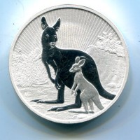 Australia, Elisabetta II (1952-2022): 2 dollari 2023 "Canguro" -Doppia Oncia-
