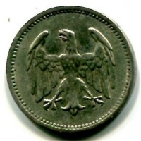 Germania, Repubblica di Weimar (1919-1933): 1 marco 1924-A (KM#42)
