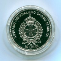 Malta, S.O.O.M: 10 lire 2005 Giovanni Paolo II "De Nilo Nihl"