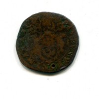 Roma, Paolo V (1605-1621): quattrino (Muntoni#148), forato