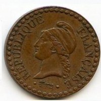 Francia, Seconda Repubblica (1848-1852): 1 centesimo 1848-A (Gadoury#84)