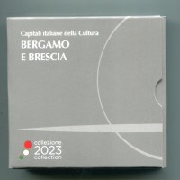 Italia 2023: 5 euro "Capitali della cultura: Bergamo e Brescia", nella confezione originale