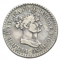 Lucca, Elisa Bonaparte e Felice Baciocchi (1805-1814): 1 franco 1807 (Gigante#9; MIR#245/3)