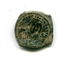 Maurizio Tiberio (582-602 d.C.): follis, zecca di Theoupolis=Antiochia, anno XVI (Sear,127#533)