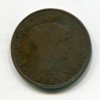 Francia, Terza Repubblica (1871-1940): 5 centesimi 1907 "Daniel Dupuis" (Gadoury#165)